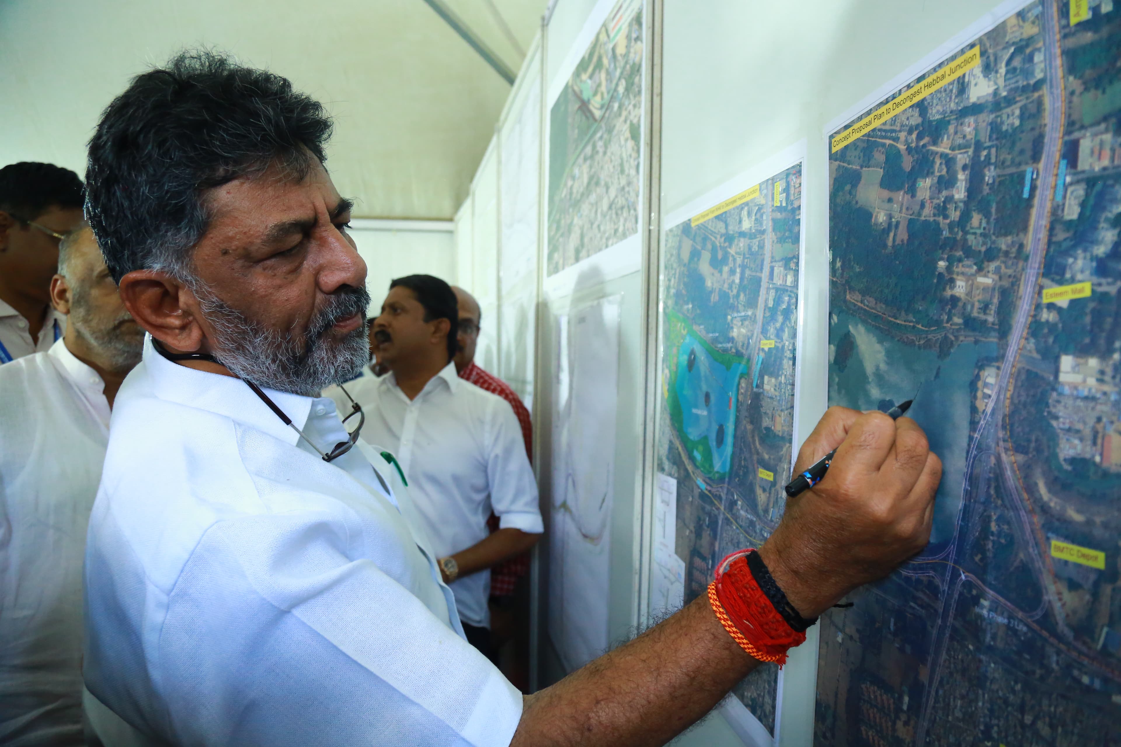 DCM DK Shivakumar Bengaluru City Rounds With Officers