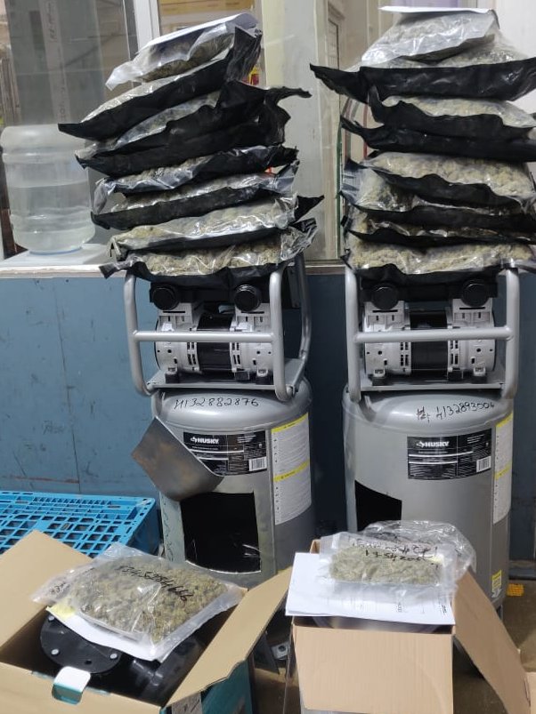 1.28 crore worth of marijuana confiscated at Kempegowda Airport