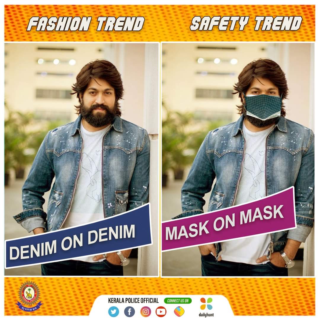 Actor Yash is an ambassador of Kerala Police