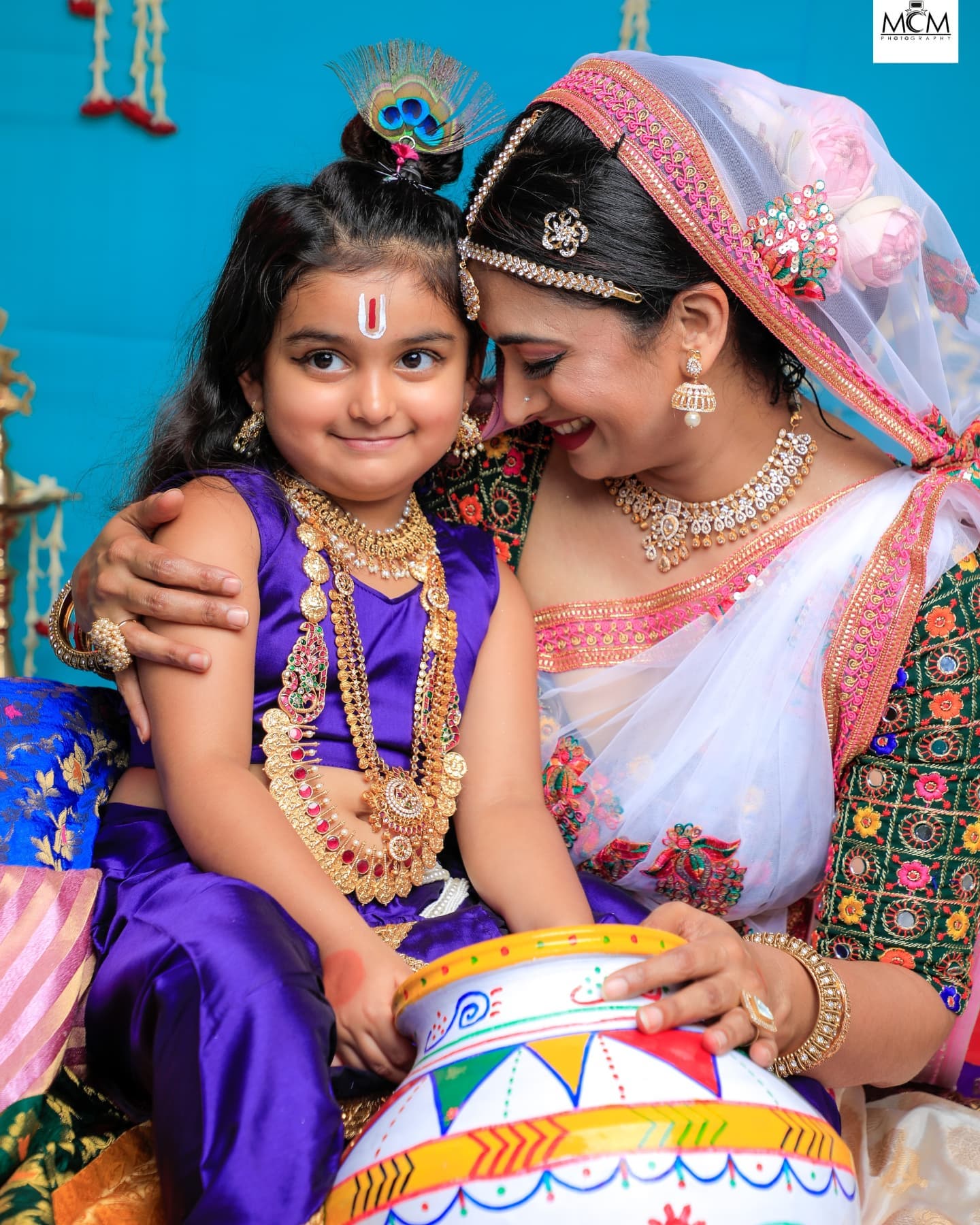 krishna janmashtami shwetha srivatsav daughter photoshoot