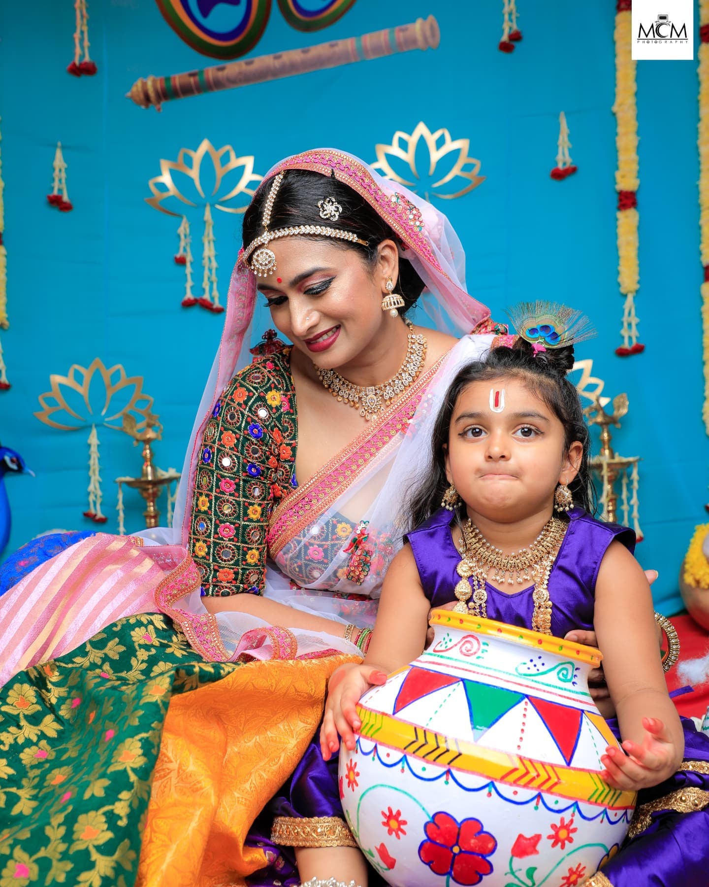 krishna janmashtami shwetha srivatsav daughter photoshoot