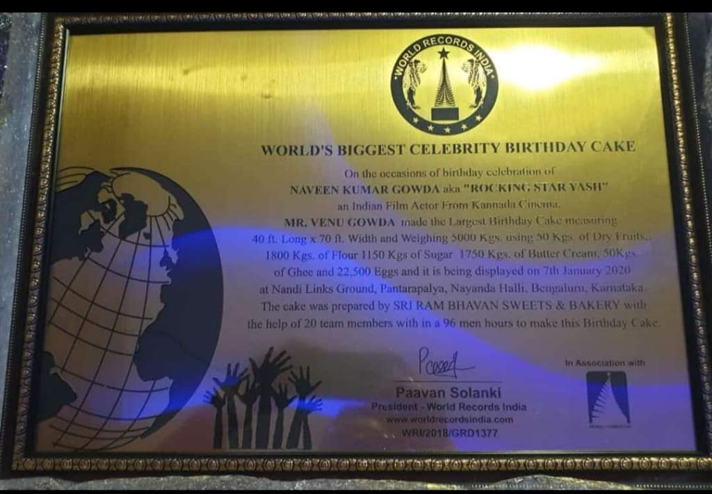 world record certificate