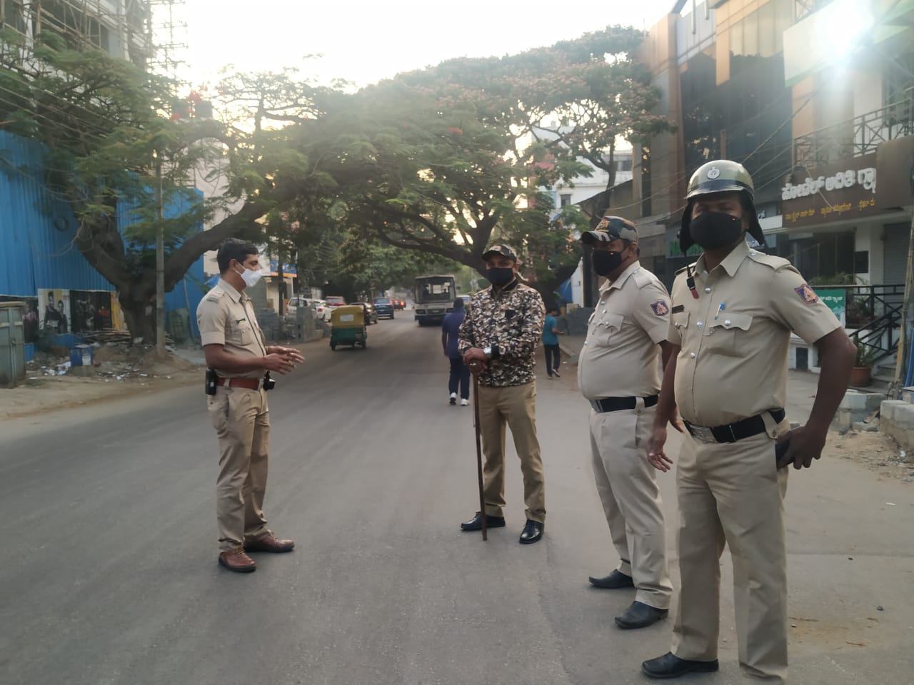 police protest during bharat band