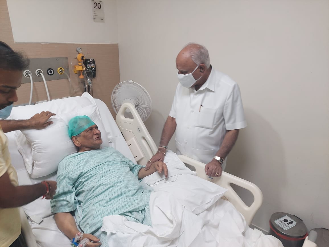 BS Yediyurappa inquired about SM Krishna health