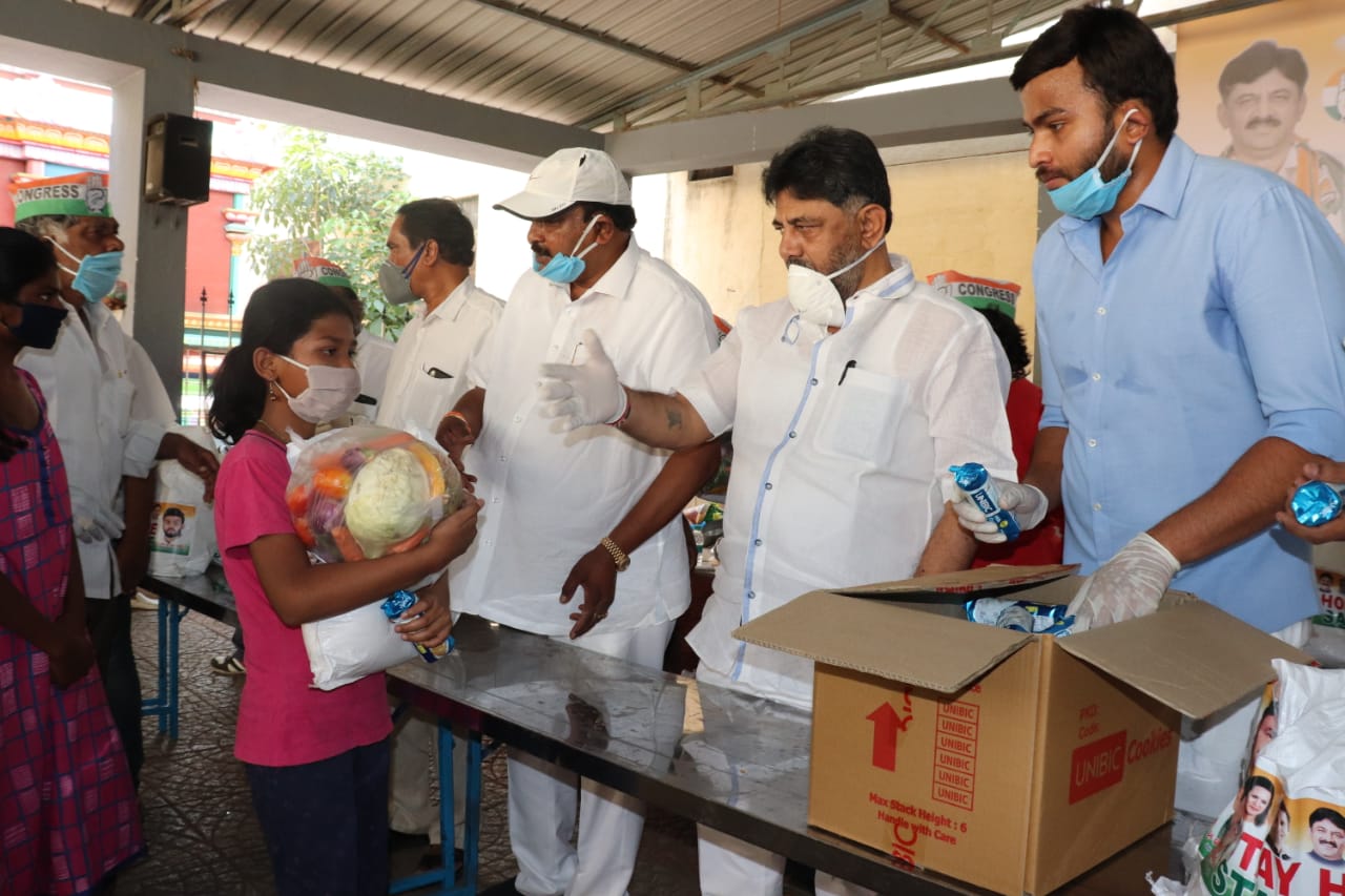 Food kit distributed by kpcc president