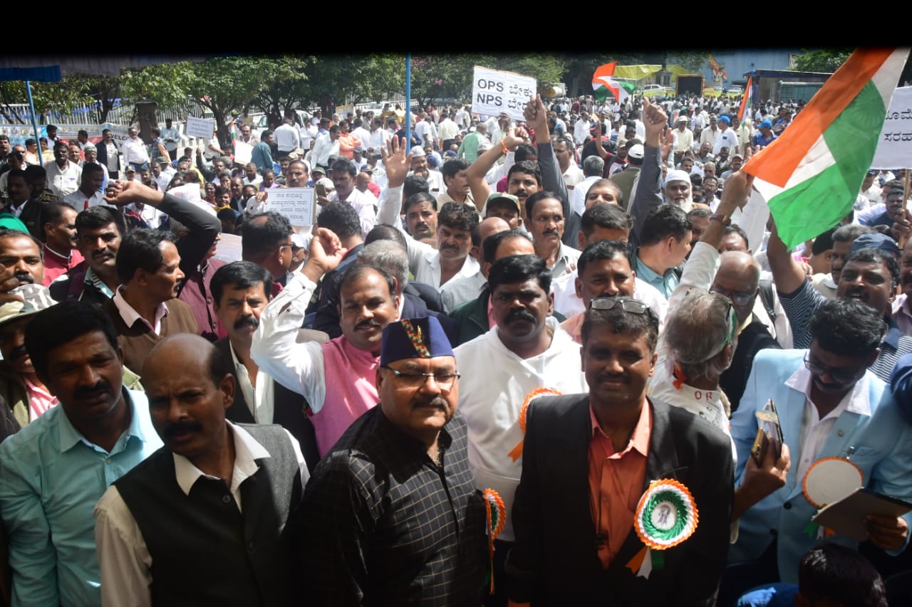 Protest by former Central Reserve Force employees