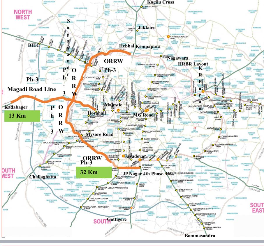 Bangaluru Metro Phase 3 project blueprint ready