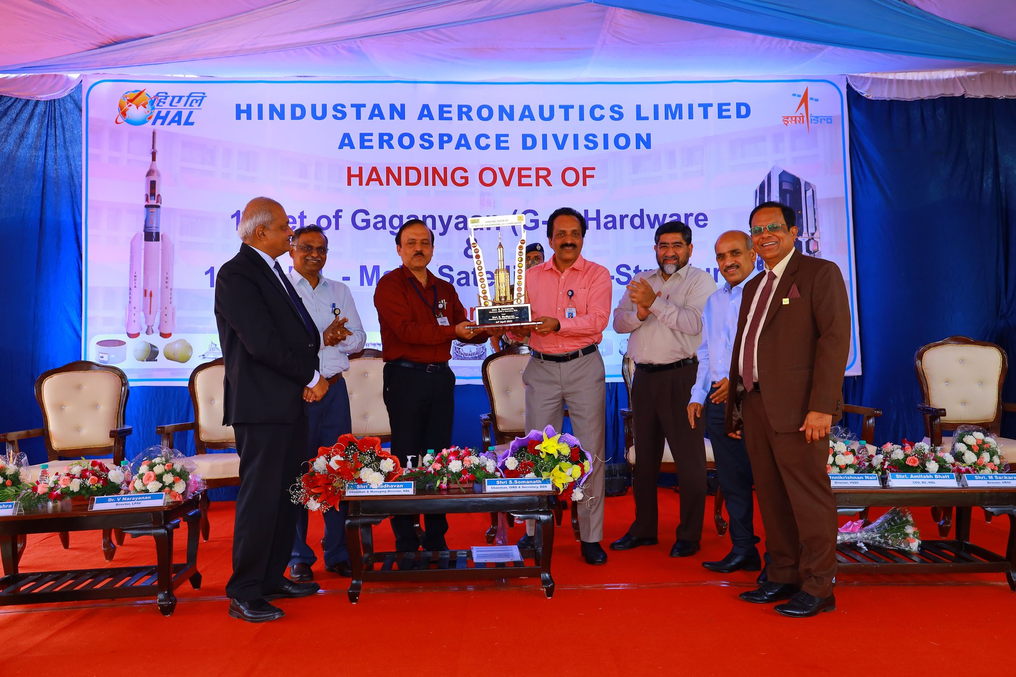 HAL hands over the first set of Gaganyaan hardware to ISRO