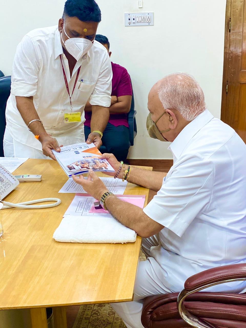 National Children's Commission member Dr. Anand visits CM BSY