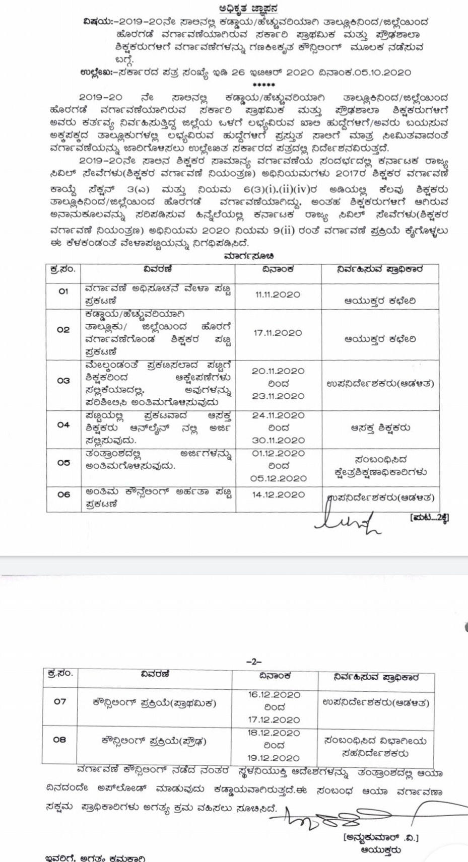 Publication of the long-awaited teachers transfer schedule