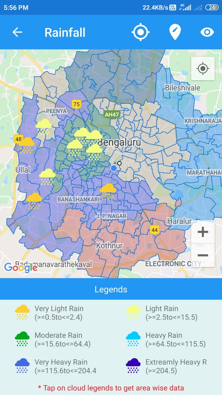 ಬೆಂಗಳೂರಲ್ಲಿ 4ನೇ ದಿನವೂ ಭಾರೀ ಮಳೆ