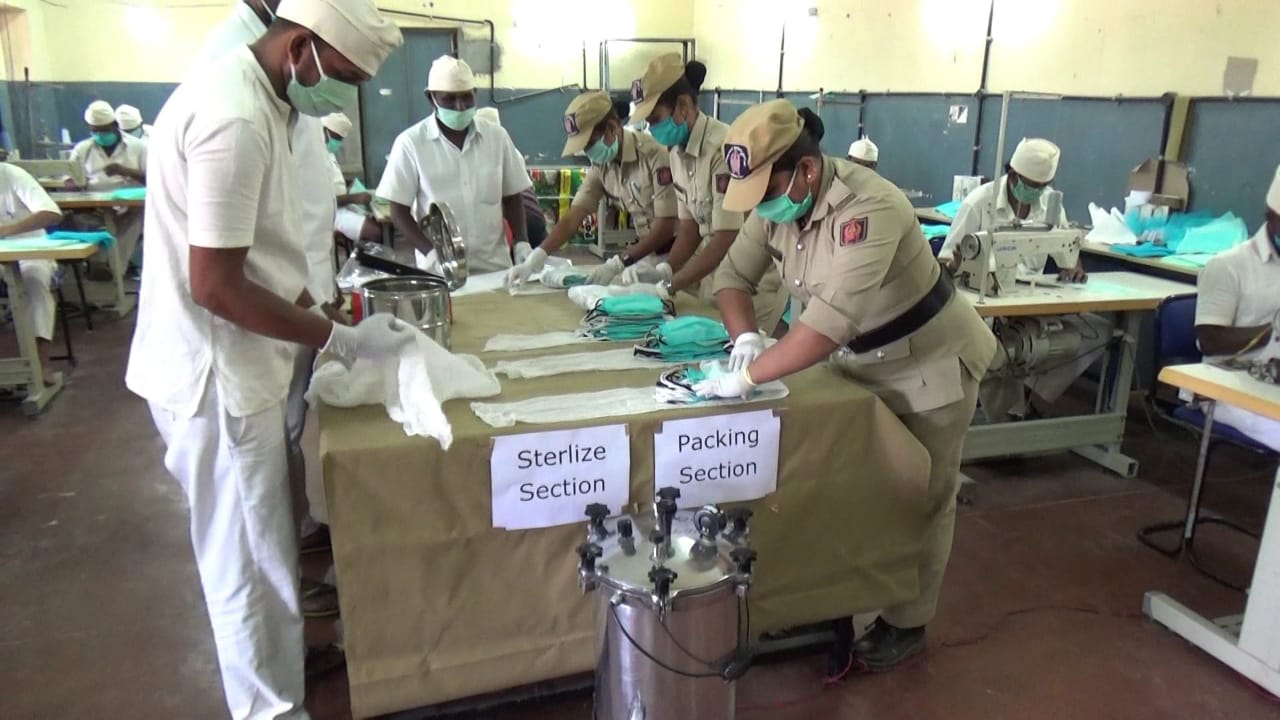 Face Masks made in the jails