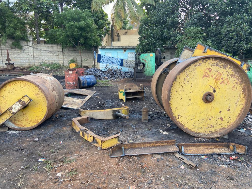 road roller theft