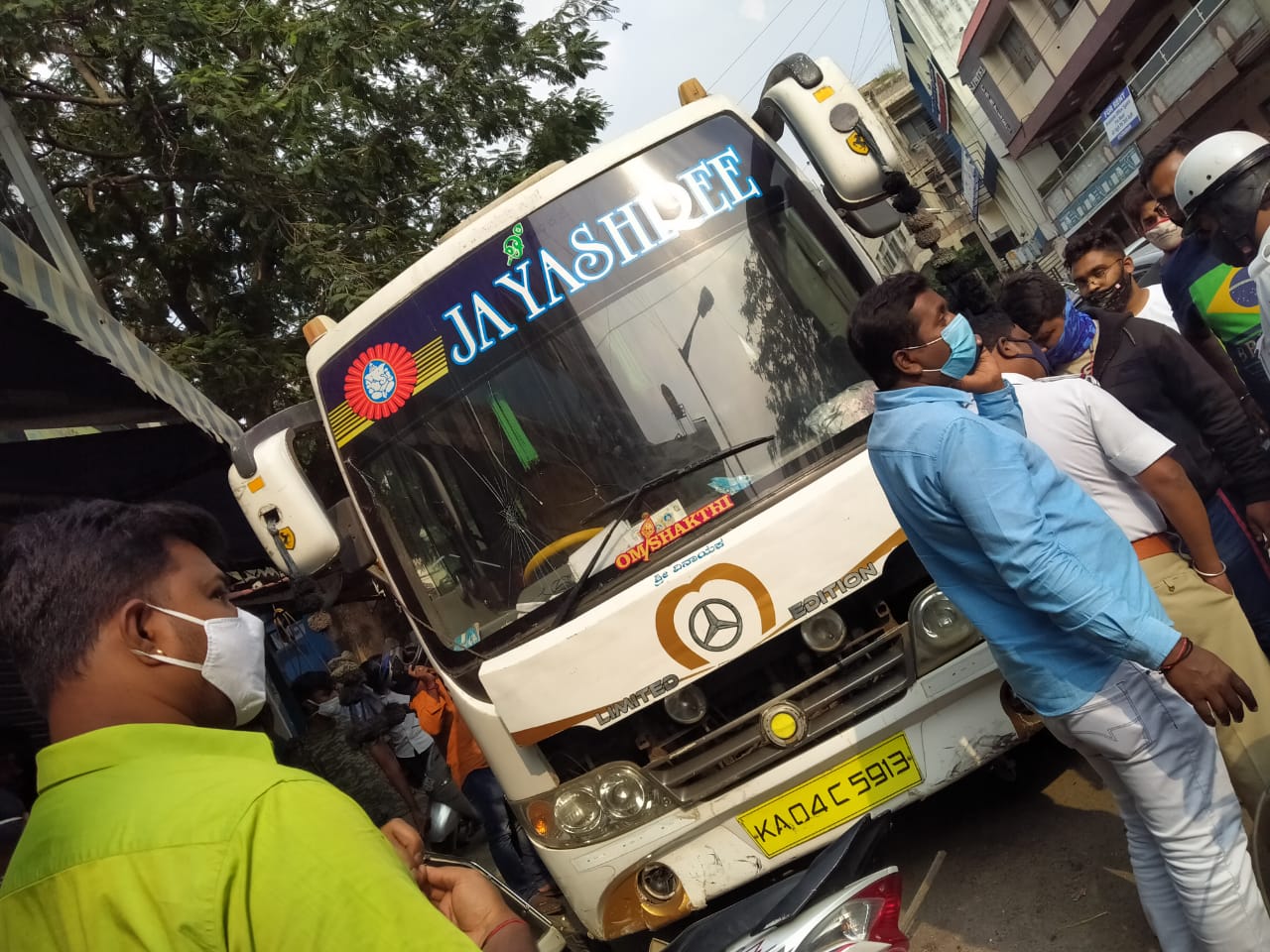 Serial accident in Bangaluru