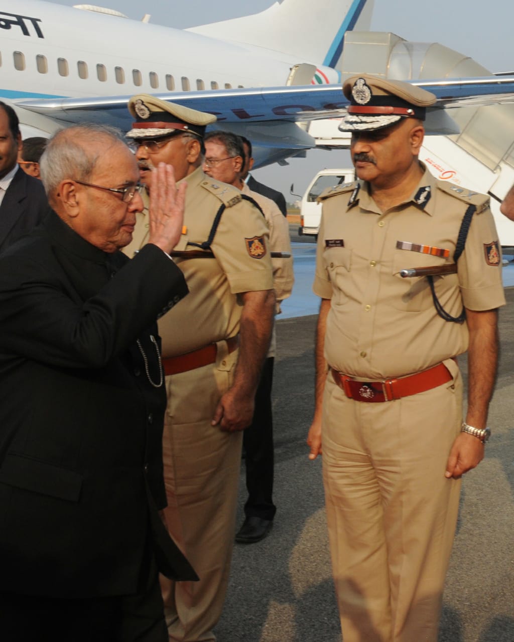 state congres released Former President Pranab Mukherjee Photograph