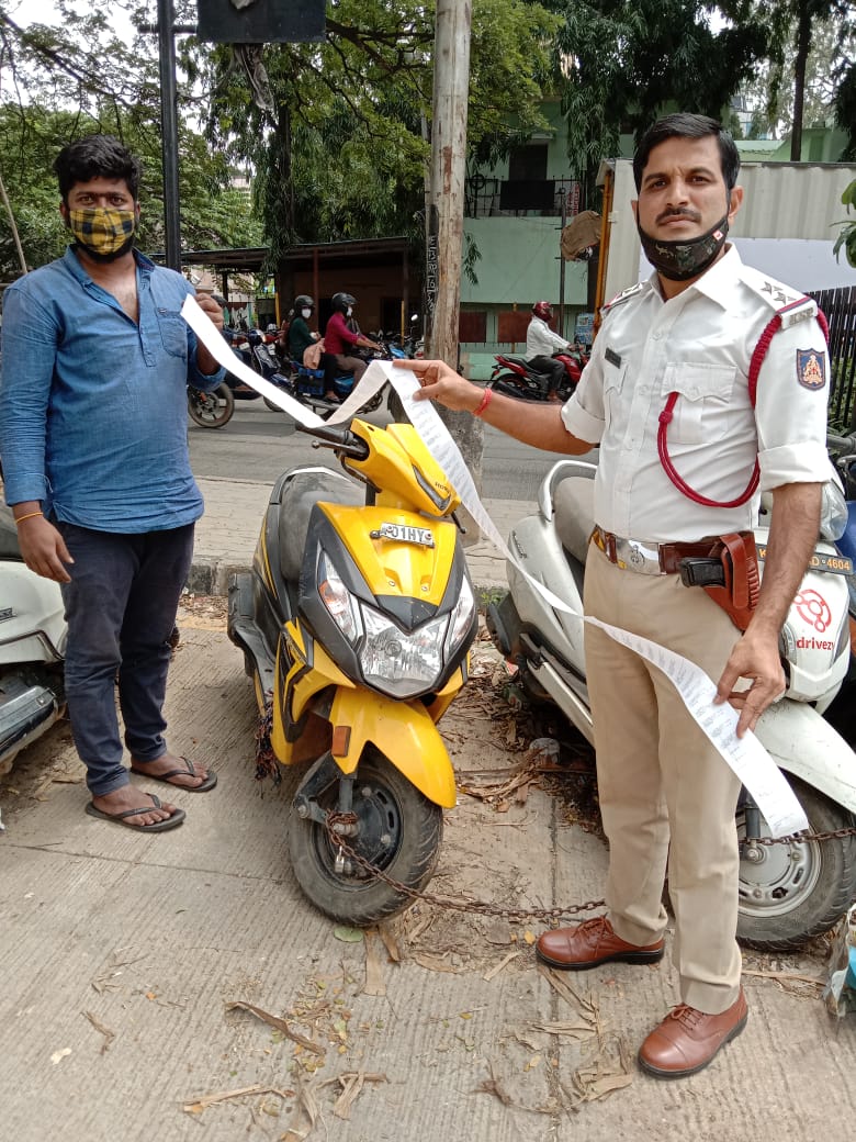 man breaks traffic rules for 77 times