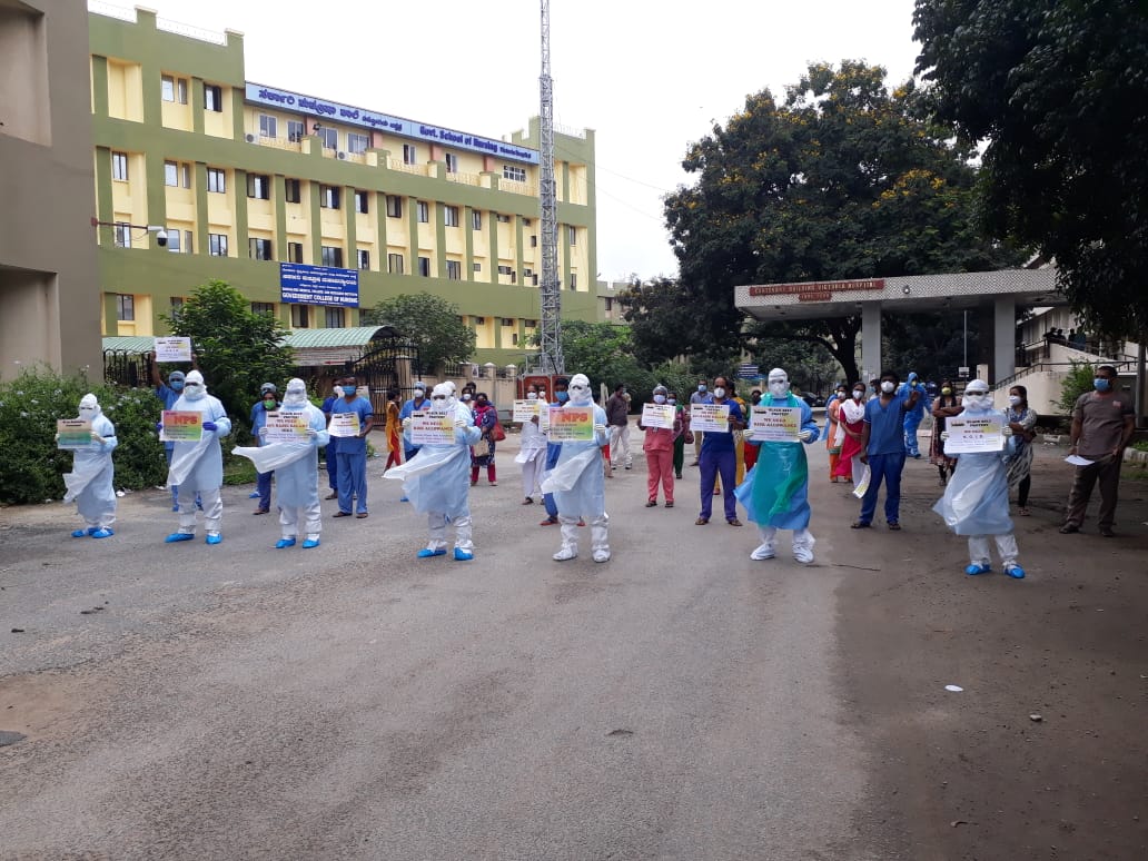 protest by staff nurse