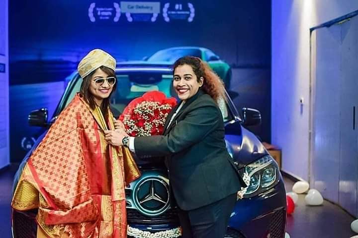 Rachitha ram buying the new car