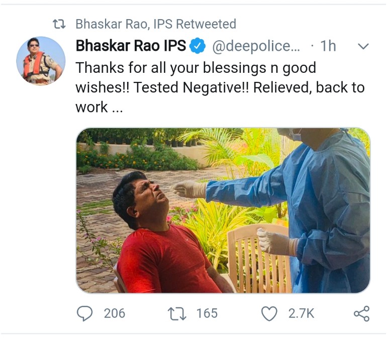 CP Bhaskar Rao tweet