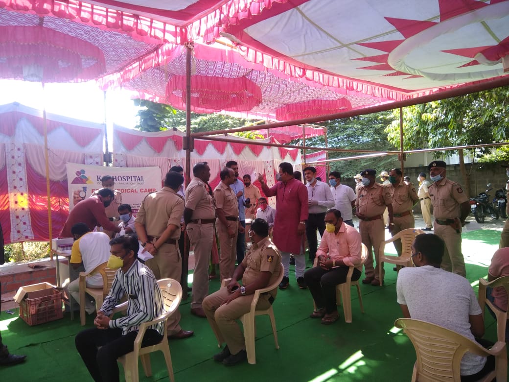 Medical check-up for police personnel engaged in Corona duty