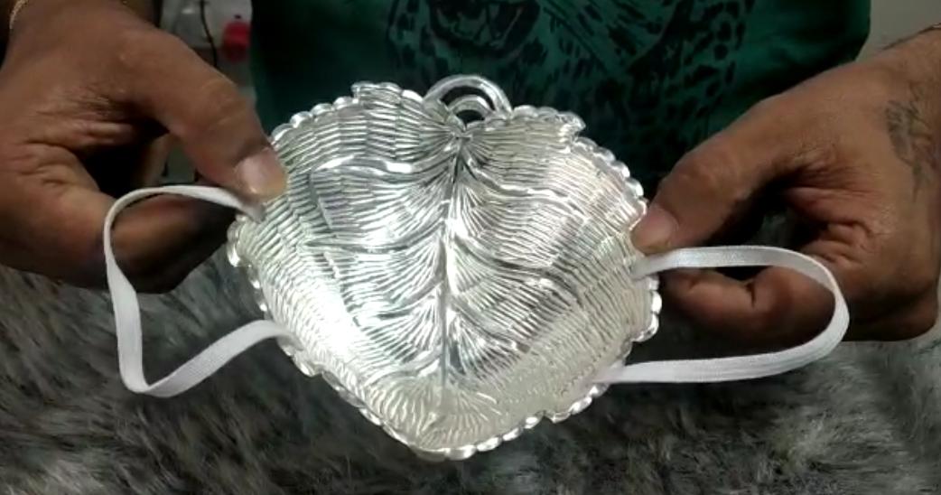 Silver mask prepared in Kollapur