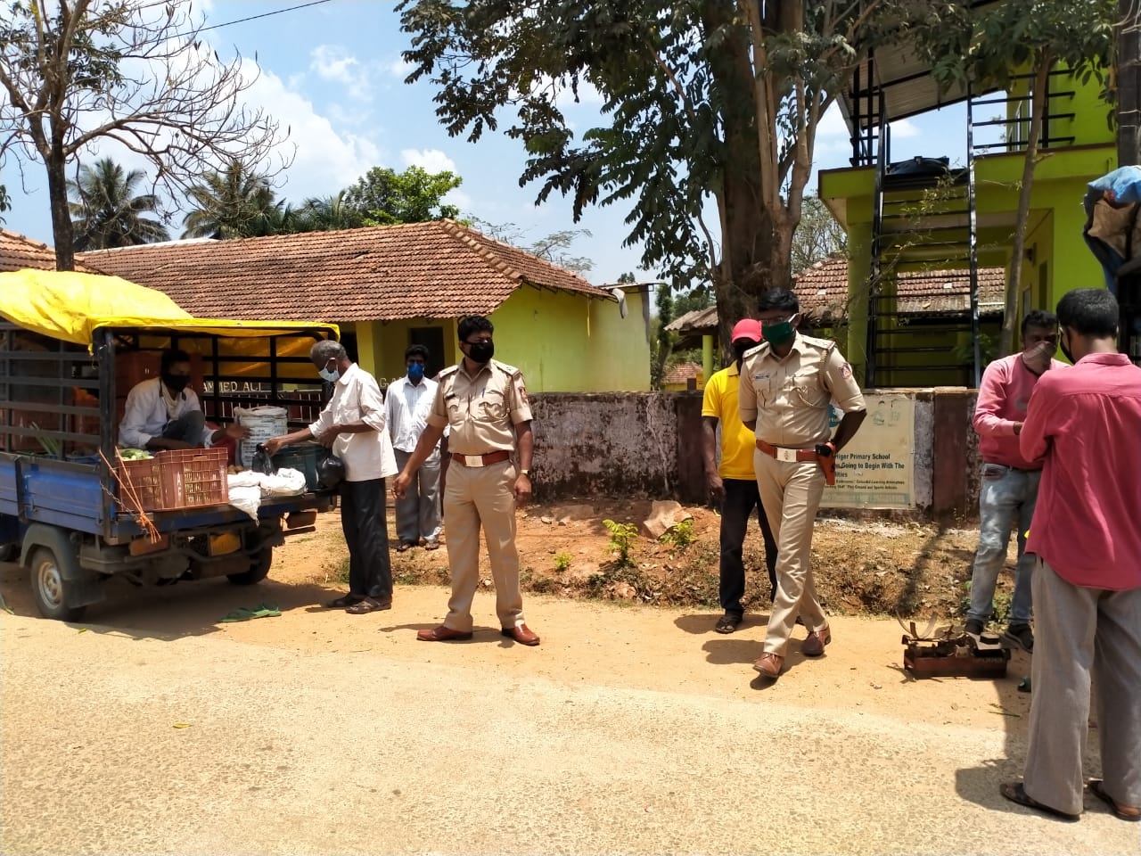 Buy groceries for people's homes from police