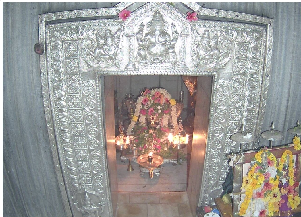 Beginning of a puja through online in chamarajanagar