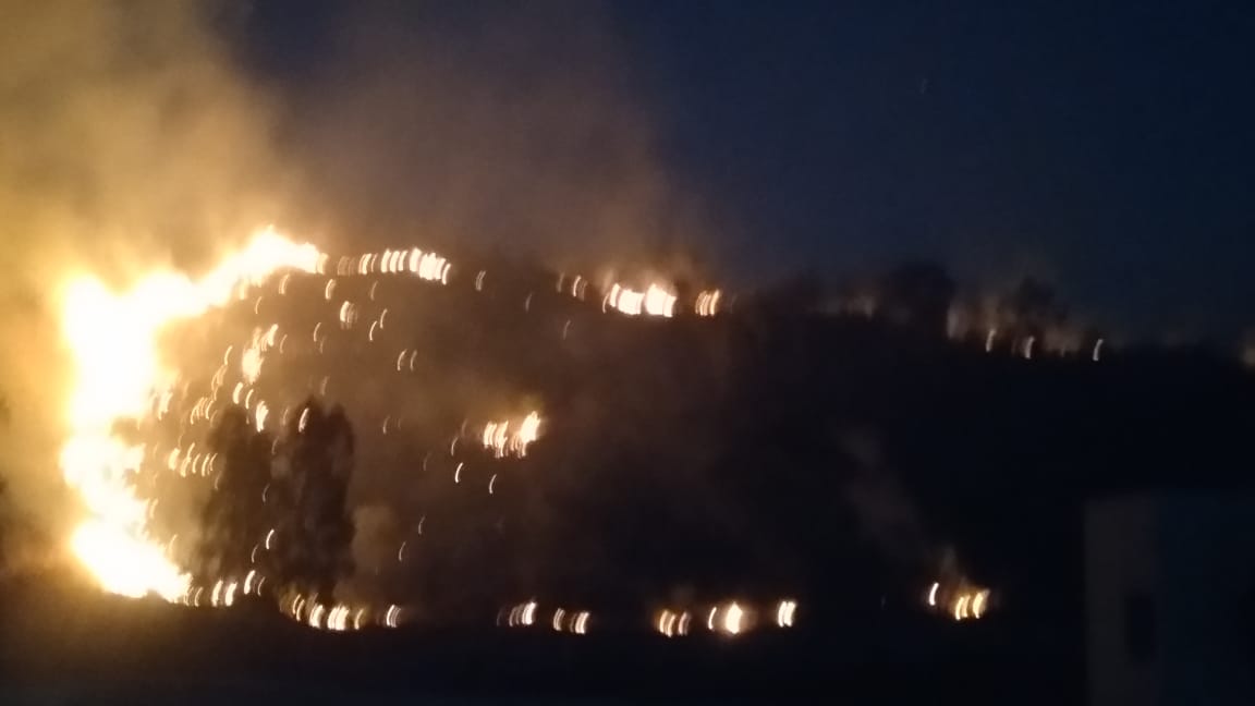 fire in chamrajnagar hills