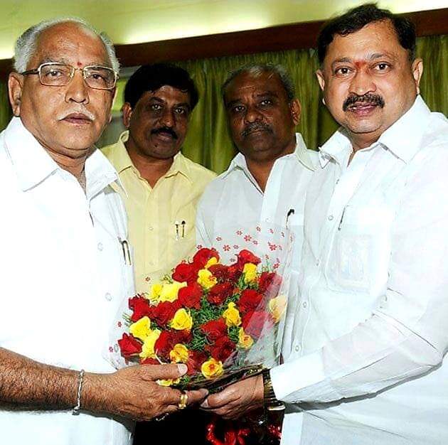 Some MLAs present in BS Yeddyurappa home