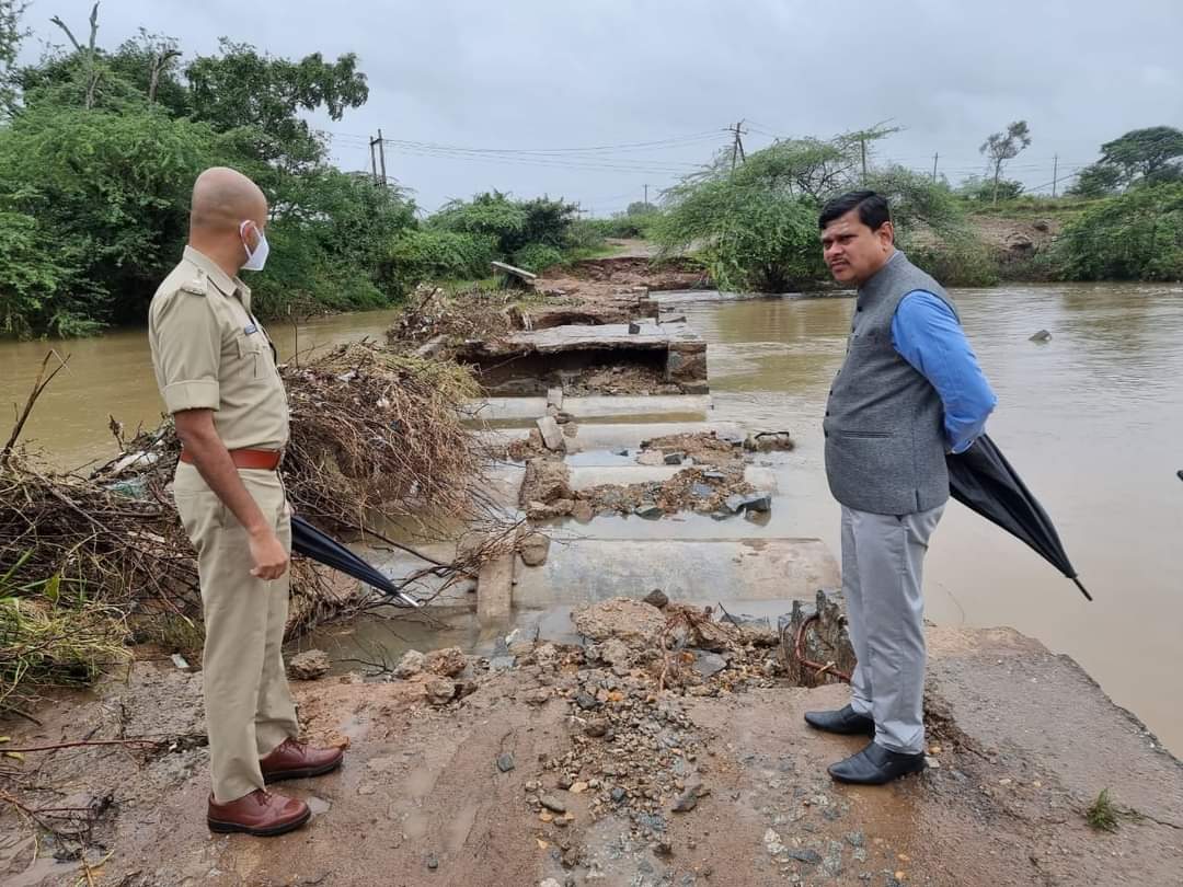 Torrential rain in Davanagere district