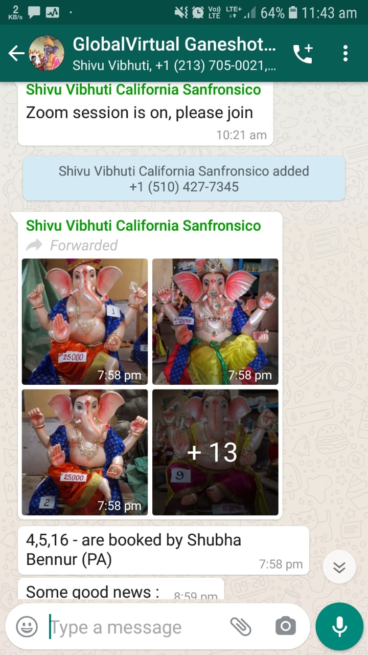 NRI's Helping the Maker of Ganesha Idol in Dharwad by Celebrating VIrtual Ganeshotsva