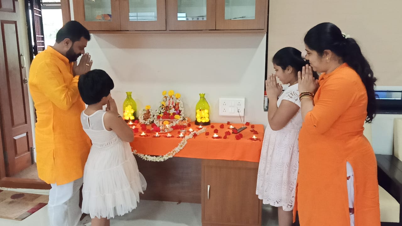 ram madir foundation pooja