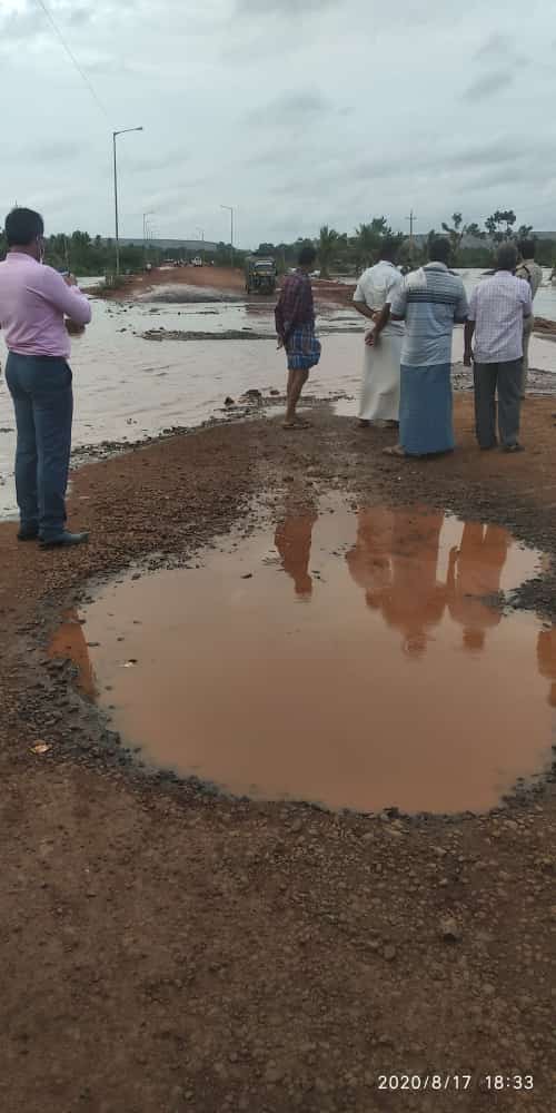 Water Release from Navilu thirtha Dam