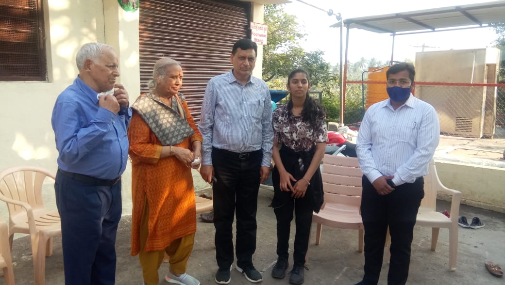 rajanish goyal Secretary of State's Home visited anjanadri betta