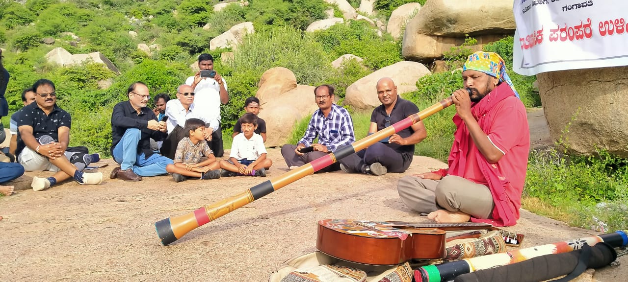 Foreigners also love the music of Gali Durugappa of gangavati