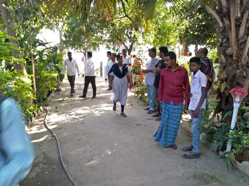 Inspection of unauthorized resorts in Virupapura