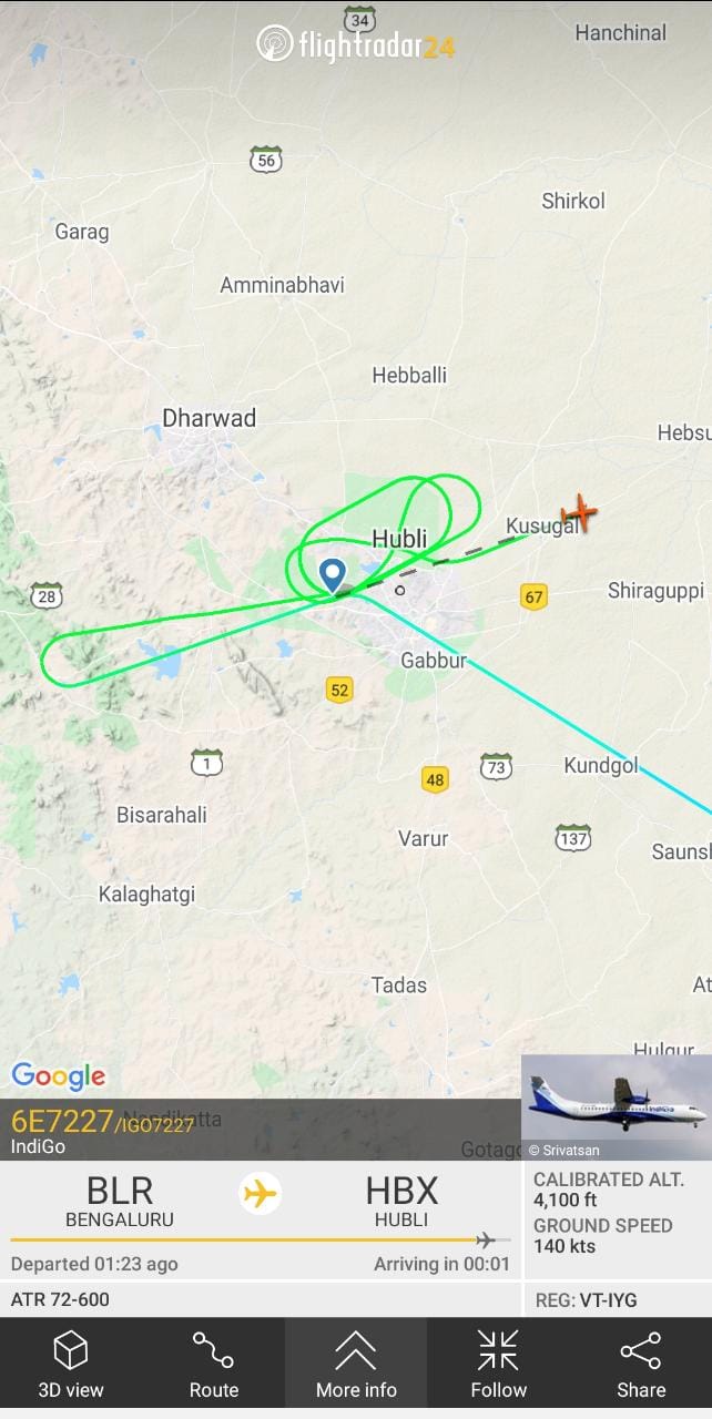 Landing problem for cm Bommai traveling plane in Hubbali