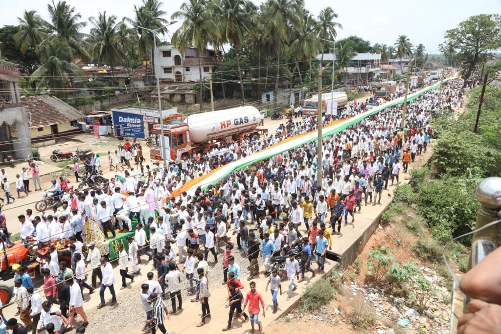 Kalaghatgi Indian Flag Rally