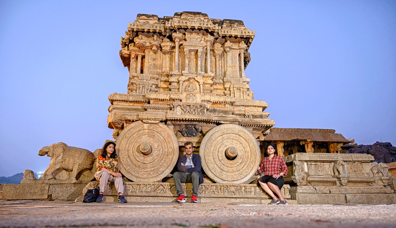 ಹಂಪಿಗೆ ನೀತಿ ಆಯೋಗದ ಸಿಇಒ ಅಮಿತಾಭ್ ಕಾಂತ್ ಭೇಟಿ