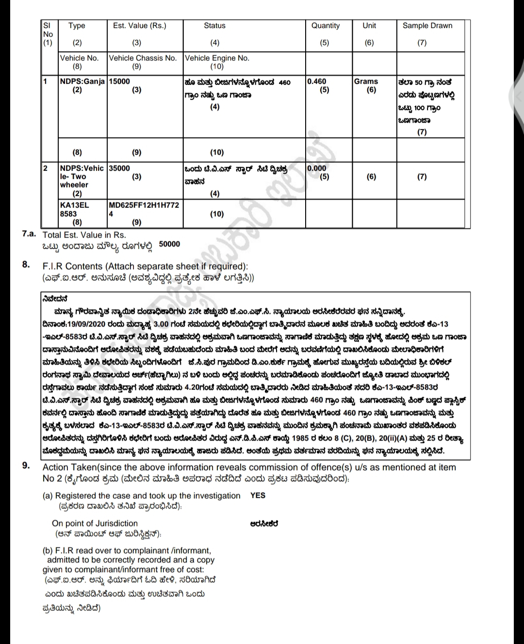 arrest of two