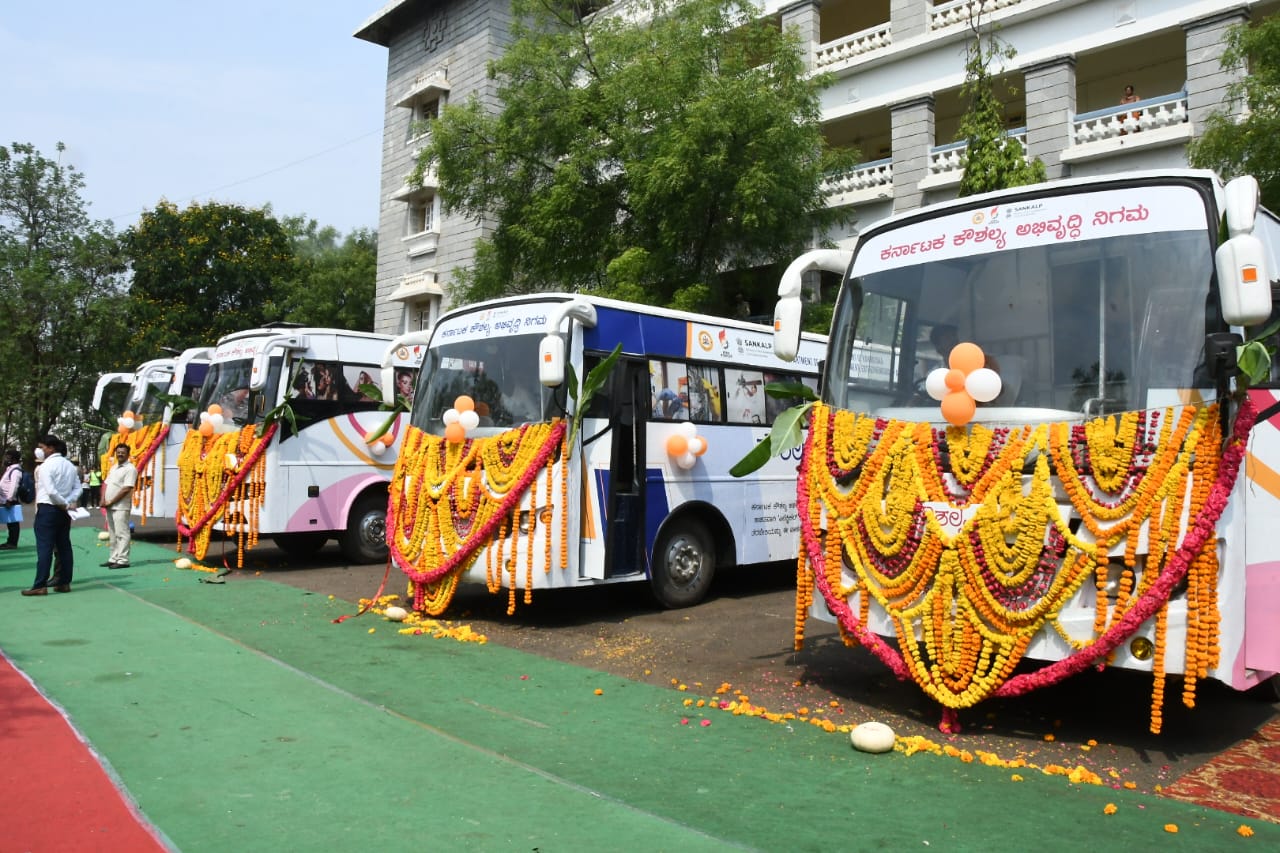 CM Basavaraj bommai inaugurated skill on wheels