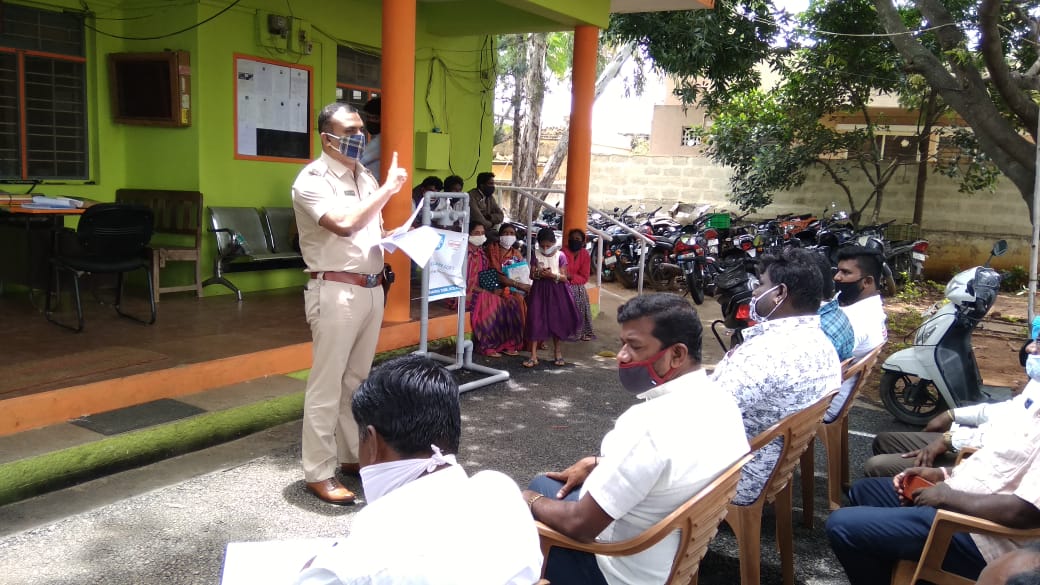 eace meeting in Kolar  Vemagal police station