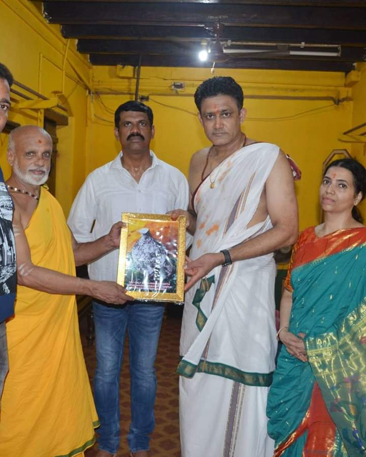 Anil Kumble Visit Gokarna Mahabaleshwar Temple