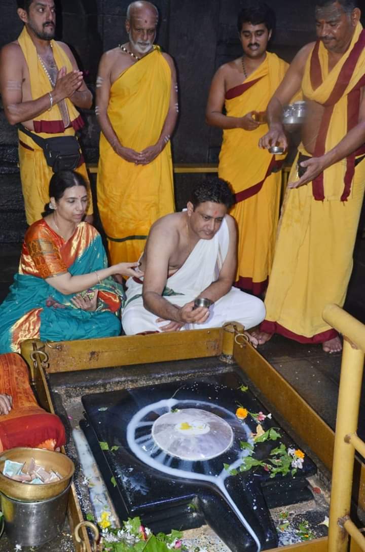 Anil Kumble Visit Gokarna Mahabaleshwar Temple