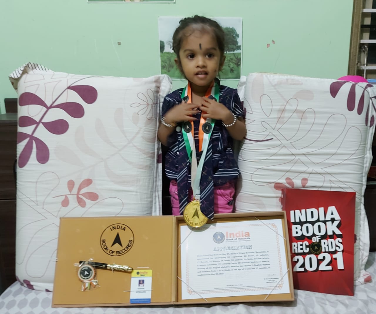 2-year old makes it into India Book of Records with her memory power