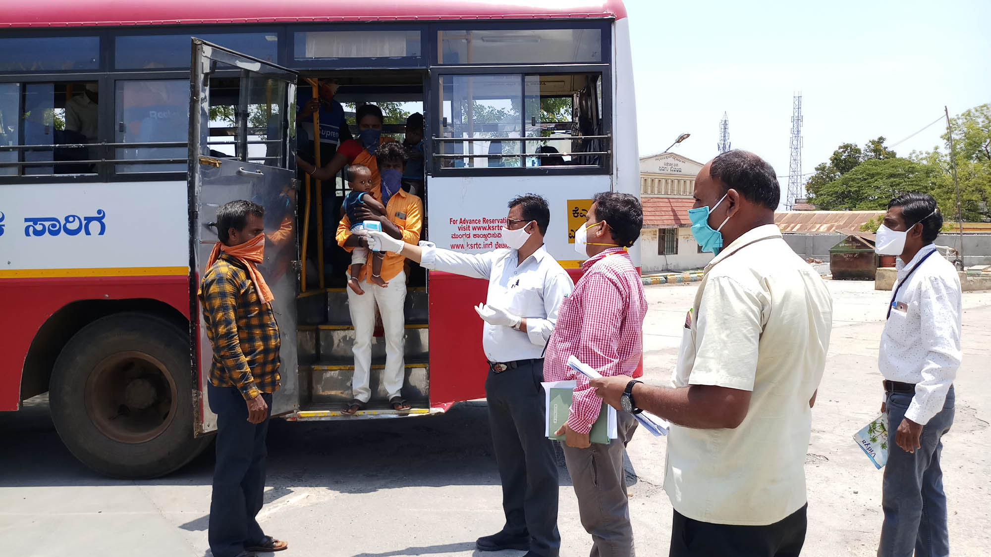 Thermal scanning for workers in vijaypur