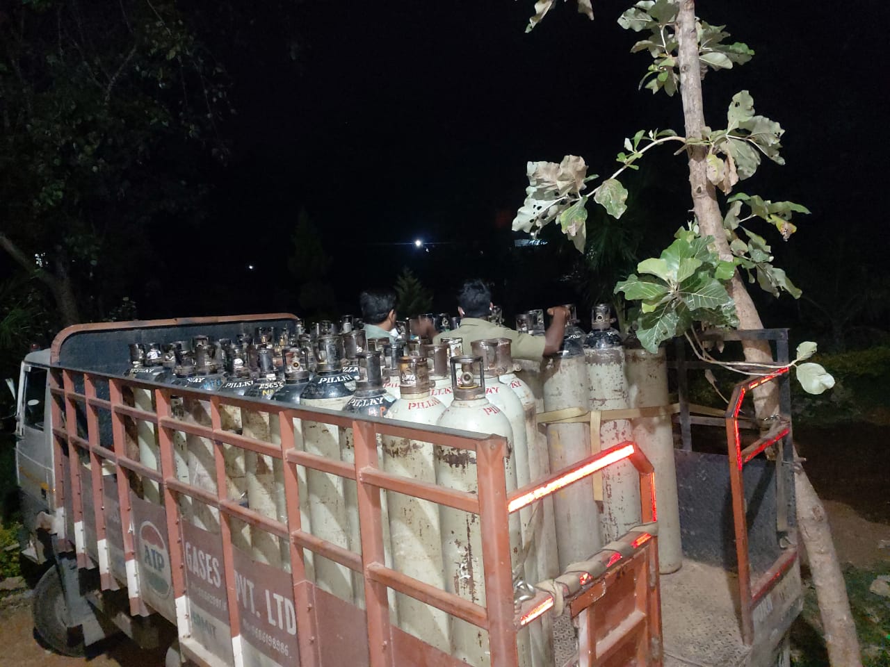 oxygen cylinders seized