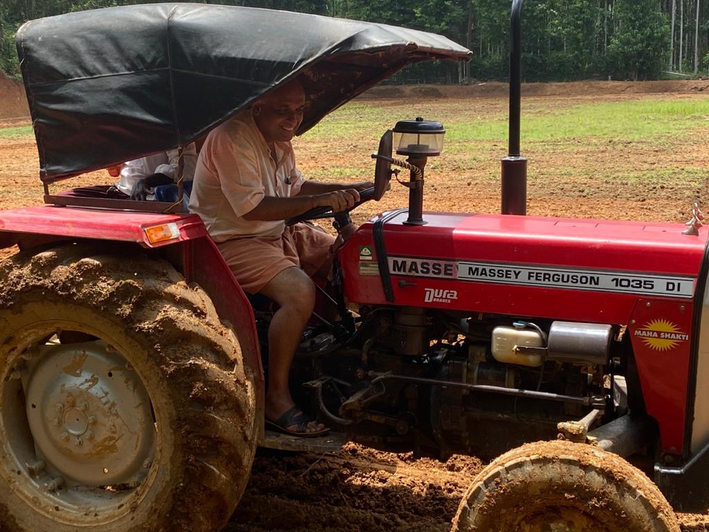 Supreme court solicitor general KM Nataraj working as farmer