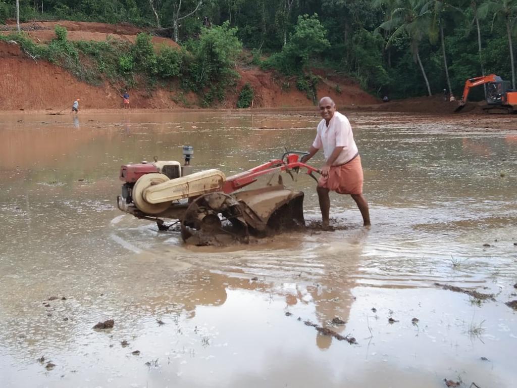 Supreme court solicitor general KM Nataraj working as farmer