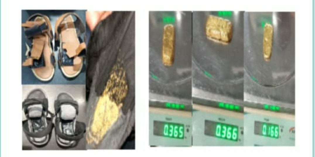 customs officers caught gold smugglers  gold smugglers in Mangalore Airport  Mangalore Airport news  ಮಂಗಳೂರು ವಿಮಾನ ನಿಲ್ದಾಣದಲ್ಲಿ ಬಂಗಾರ ವಶ  ಮಂಗಳೂರು ಅಂತರಾಷ್ಟ್ರೀಯ ವಿಮಾನ ನಿಲ್ದಾಣ  ಮಂಗಳೂರು ವಿಮಾನ ನಿಲ್ದಾಣದ ಕಸ್ಟಮ್ಸ್ ಅಧಿಕಾರಿಗಳು